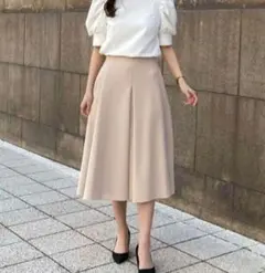 新品★M-premier★エムプルミエ★ツイードフレアスカート★白★プチサイズ 新品☆M-premier☆エムプルミエ☆ツイードフレアスカート☆白