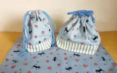 ネコ☆お弁当袋☆コップ袋☆ランチョンマット