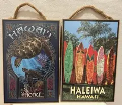 ハワイ　アートパネル　２個セット