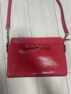 kate spade リボン付きショルダーバッグ ピンク