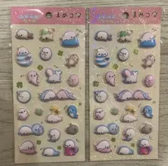 まめゴマ　ふにふにシール　2点セット　サンエックス　平成　ステッカー
