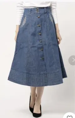 axes femme 前ボタントラペーズスカートのサムネイル