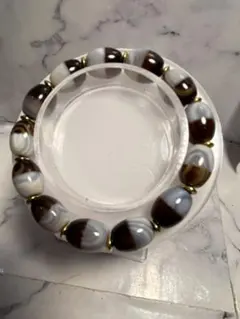 天眼石　陰陽天珠　ブレスレット　チベット　伝統　お守り　天珠　仏眼　天眼天珠