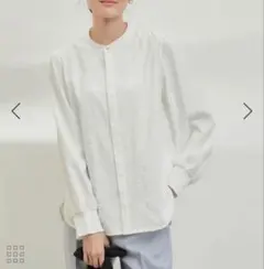 ロペピクニック未使用【emur/エミュール】レース使いブラウス　オフホワイト