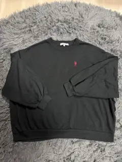 U.S.POLO ASSN. トレーナー ブラック【FREEサイズ】