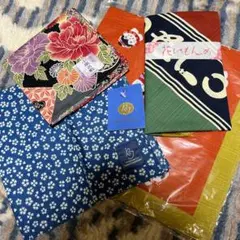 和柄ハンカチ、風呂敷セット