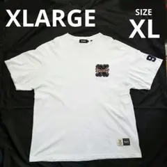 エクストララージ XLARGE ワッペン刺繍 半袖Tシャツ XL 白 ホワイトのサムネイル