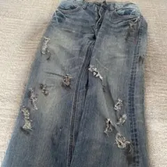 EDWIN ダメージデニムパンツ XV-S