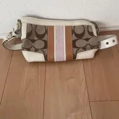 Coach ショルダーバッグ ブラウン/ホワイト