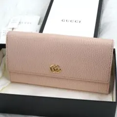 ✨未使用展示品・箱付き✨ GUCCI 長財布 マーモント GGロゴ バイカラー 