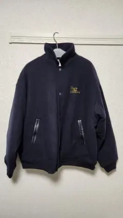 ネイビー スタンドカラー ジャケット