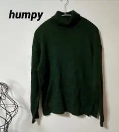 humpy ダークグリーン タートルネック セーター【L】長袖