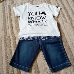 futafuto Tシャツ 110 デニムパンツ セット