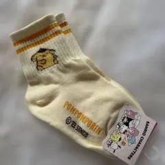 サンリオキャラクターポムポムプリン キッズ靴下 クリーム色