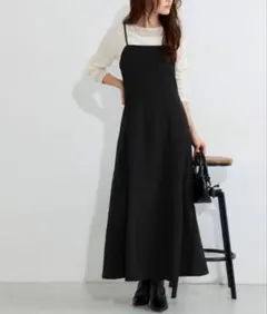 Pierrot フレアキャミワンピース M ブラックのサムネイル