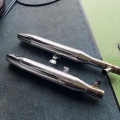 ドラッグスターVH01J.型式H601E用ステンレス クローム マフラー 2分割