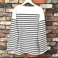 UNIQLO ユニクロボーダーオーバーサイズ長袖T シャツM