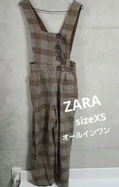 ☆ZARA　ザラ　チェック柄　オールインワン