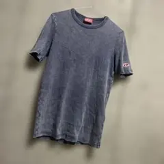 DIESEL 半袖Tシャツ リブ素材 ブルー