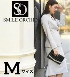 SMILE ORCHID スカートスーツセットアップ グレー M フォーマル