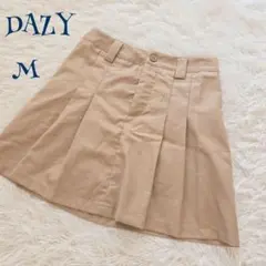 【DAZY】プリーツ フレア ミニスカート M 韓国系 美脚 カジュアル 無地