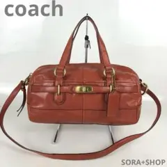 COACH コーチ 2way レザー ショルダーバッグ レディース ブランド