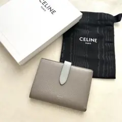 CELINE セリーヌ 二つ折り財布 折り財布 グレー