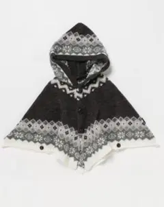 ☆新品☆ COMME CA ISM フェアアイルフード付マント 80cm