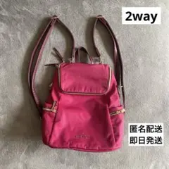 【早い者勝ち】美品　passage mignon 2WAYミニリュック ピンクのサムネイル