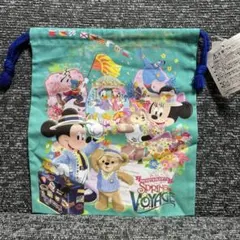 東京ディズニーリゾート　スプリングヴォヤッジ　タグ付き巾着　きんちゃく袋