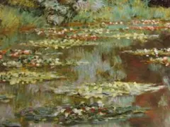クロード・モネ 睡蓮の池 緑のハーモニー 絵画 71cm リトグラフ 額装