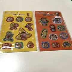 Curious George ウォーターステッカー 2枚セット