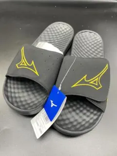 ◆1157◆Mizuno Pro ミズノプロスライド2　ブラック/イエローのサムネイル