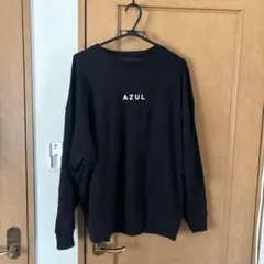 AZUL by moussy トレーナー　スウェット　黒　ブラック