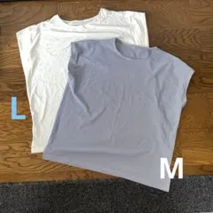 レディース　Tシャツ　カットソー　フレンチスリーブ2枚セット　CLOSSHIのサムネイル