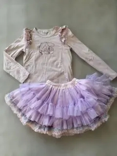 パンパンチュチュ★長袖トップスとチュチュスカートセット