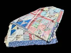 vintage パッチワーク キルト トップ US ラグ ヴィンテージ