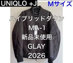 +J UNIQLO ハイブリッドダウンオーバーサイズ MA-1 07グレー