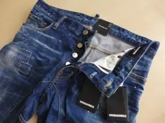 DSQUARED2 ドローコード付き ゴムウエスト カジュアルデニムパンツ 