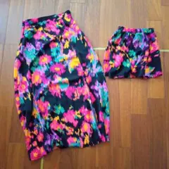 SHEIN　ロングスカートとミニスカートセット　母娘　親子　お揃い　親子コーデ