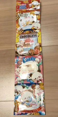 レア　4連 フレークシール　クラックス　パンダ　キラキラ　平成レトロ