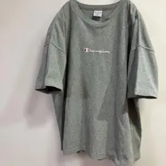Champion リバースウィーブ グレー Tシャツ L ロゴ刺繍