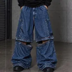 00s PepeJeans W40 デニム バギー ウォッシュ ジップ ギミック - メルカリ