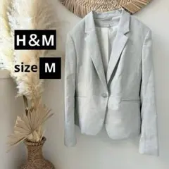 美品【H＆M】テーラードジャケット・ビジネス・フォーマル◇グレー・Mのサムネイル