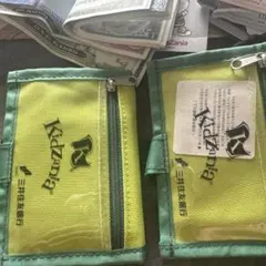 キッザニア パスケース 2個　キッゾ財布 緑色 2個セット