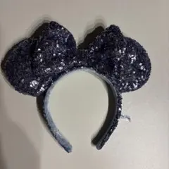 ディズニーカチューシャ 水色スパンコール