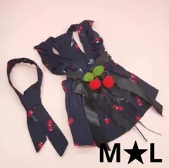 犬服ドッグウェア★ポイントチェリー★ネイビー★M★Lのサムネイル