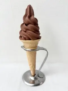 昭和 レトロ 当時物 ソフトクリーム ワッフルコーン 食品サンプル 原寸 