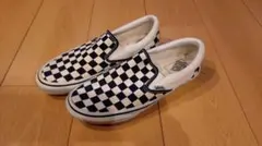 VANS スリッポン 25.5cm チェッカー 白黒 チェック V98CLA