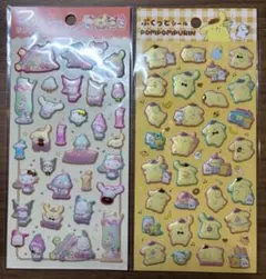 サンリオ　ぷくっとシール　サンリオキャラクターズ　ポムポムプリン　2点セット